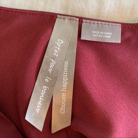 Wine red plus size camisole - high quality! - Picture 2 of 6